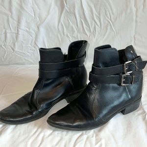 Black ankle boots